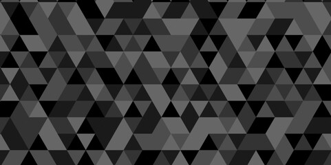 Abstract minimal geometric seamless pattern origami black, gray square cube triangulated random cube low polygon triangle textile abstract corporate creative design.	