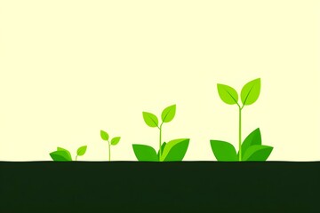 Green seedlings sprouting from dark soil symbolizing growth and renewal