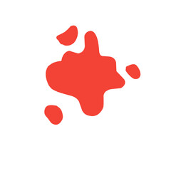 splashes of red stains
