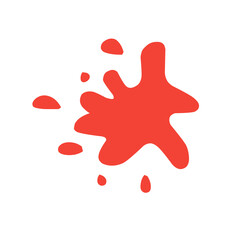 splashes of red stains