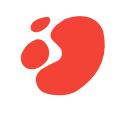 splashes of red stains