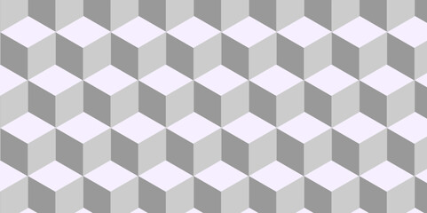Structure white block box cube seamless pattern grid vintage surface triangle web monochrome square texture white overlap cubic background.	