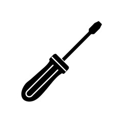 Screwdriver Icon Vector Flat and Clean Look Isolated