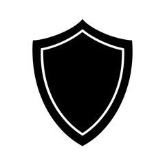 Shield Icon Vector Flat and Clean Look Isolated
