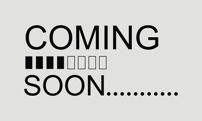 Coming soon banner icon in flat style. Promotion label vector illustration on isolated background. Open poster sign business concept. Vector  Illustration . EPS 20 .