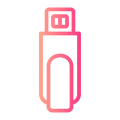 Fototapeta premium pendrive gradient icon