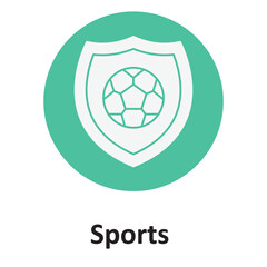 Obraz premium Sports insurance :Vector Icon which can easily modify or edit