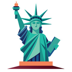 statue of liberty coloueful