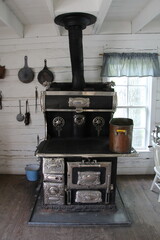 old fashioned wood stove