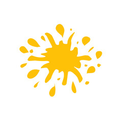orange splash vector