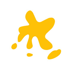 orange splash vector