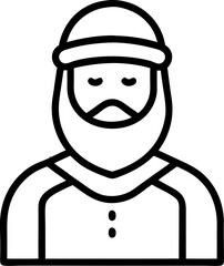 Hajj Pilgrim Icon – Ihram Clothing