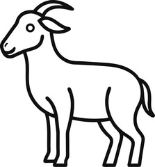 Goat Face Icon – Eid Qurbani Animal