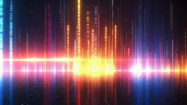 Digital Circuit: Binary Code Tech Background
