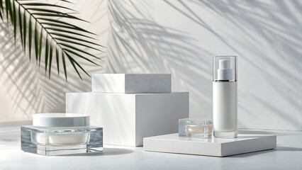 Modern Acrylic Display Mockup Scene &mdash; Front View