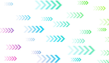 Colorful minimal pixelated arrows abstract geometric background. Vector technology pixel art design