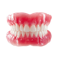 Obraz premium Realistic Dental Model of Upper and Lower Teeth