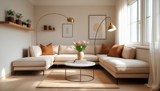 Abstract futuristic glowing compass rose with geometric shapes illustration - Powered by Adobe