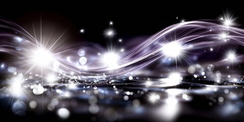 Abstract light wave background.Based on Generative AI