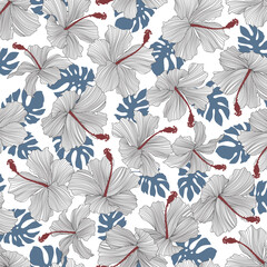 Abstract floral pattern perfect for textile design,