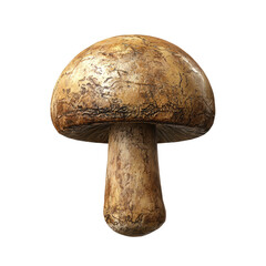 Detailed view of mushroom cap, showcasing its textured surface and natural colors, evokes sense of earthy beauty and organic charm. This captures essence of nature artistry