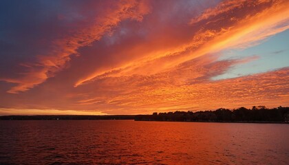 Fototapeta premium Low angle view of dramatic sky during sunset 5