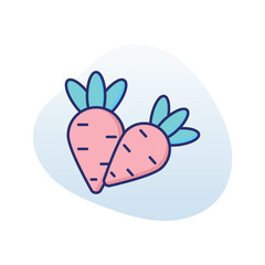 Carrot  Vector icon