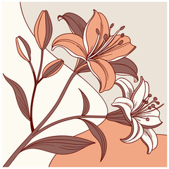 flower Beautiful romantic flower collection leaves, floral flower compositions © Masha