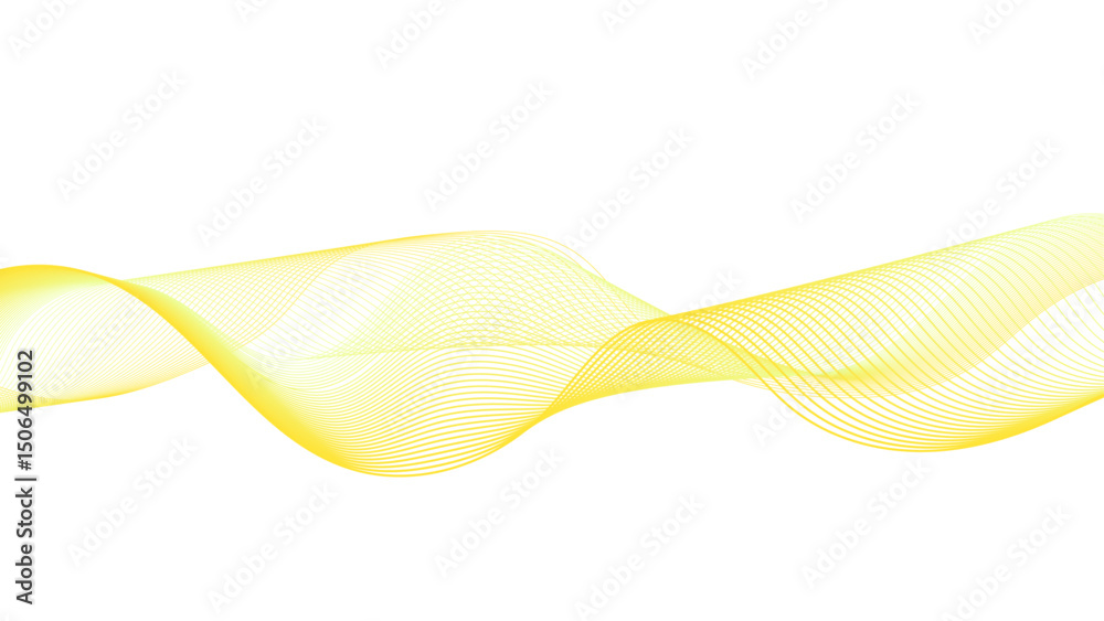Wall mural vibrant red and yellow abstract wave. fluid motion captured in a colorful design.