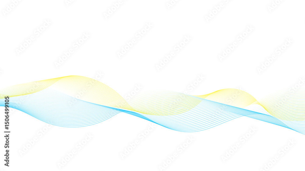 Poster a colorful abstract wave with vibrant hues. digital wave illustration. simple gradient wave.
