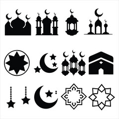 Wedding icons vector set for business