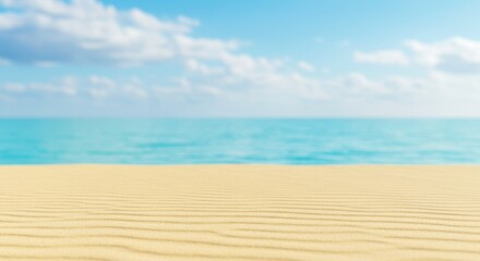 Obraz premium Idyllic tropical paradise clear waters, pristine sand, and a bright, peaceful sunny day