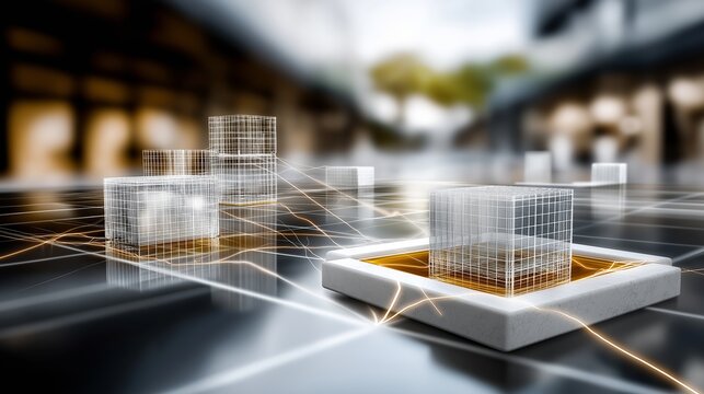 Network digital technology background, ai data 01 computer code binary, connection of internet of things, 3d illustration background, future of deep learning, grid area ofserver online - Powered by Adobe