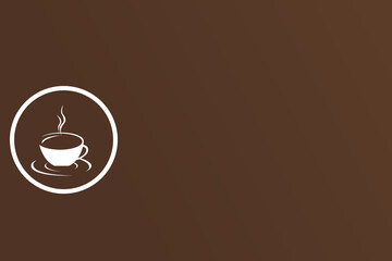 Coffee icon background, Delicious coffee in circle.vector illustration