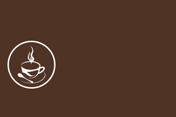 Coffee icon background, Delicious coffee in circle.vector illustration