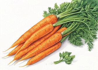 carrots on a wooden table