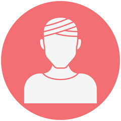 Injury insurance :Vector Icon which can easily modify or edit