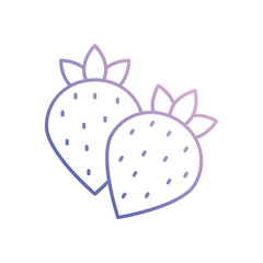 Strawberry Vector icon