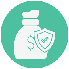 Financial security :Vector Icon which can easily modify or edit