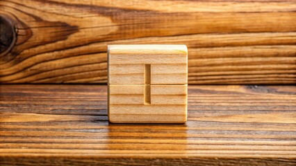 Fototapeta premium Wooden Calendar Number 10 on Wooden Background