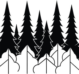 Fototapeta premium foggy forest (1).eps