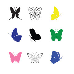 butterfly vector image 5