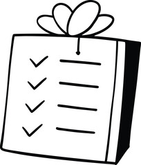 Fototapeta premium gift checklist (2).eps