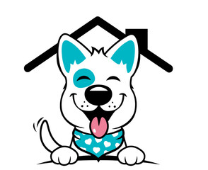 vector illustration of a dog