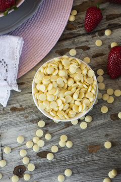 white chocolate bits for melting