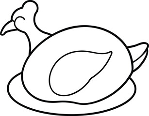 Fototapeta premium roasted turkey (2).eps