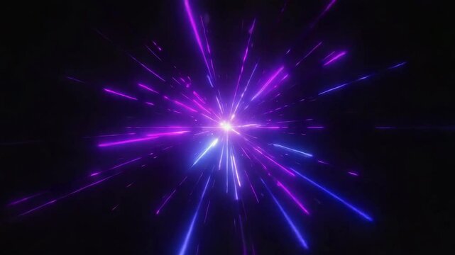 Cosmic Raystorm: Abstract Star Energy in Motion