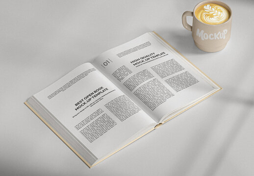 Opened Book Mockup