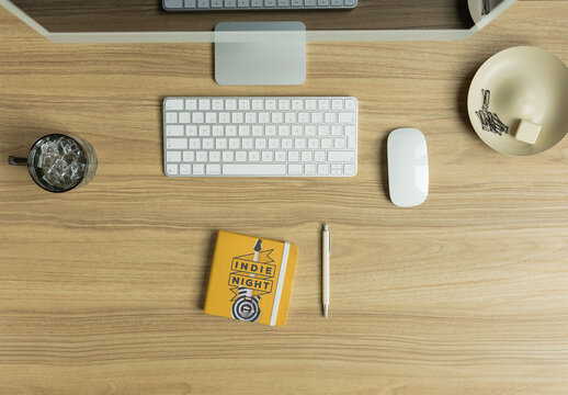 Notebook Cover Mockup for Design Presentation