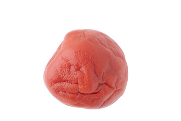 透明背景に1個の梅干し